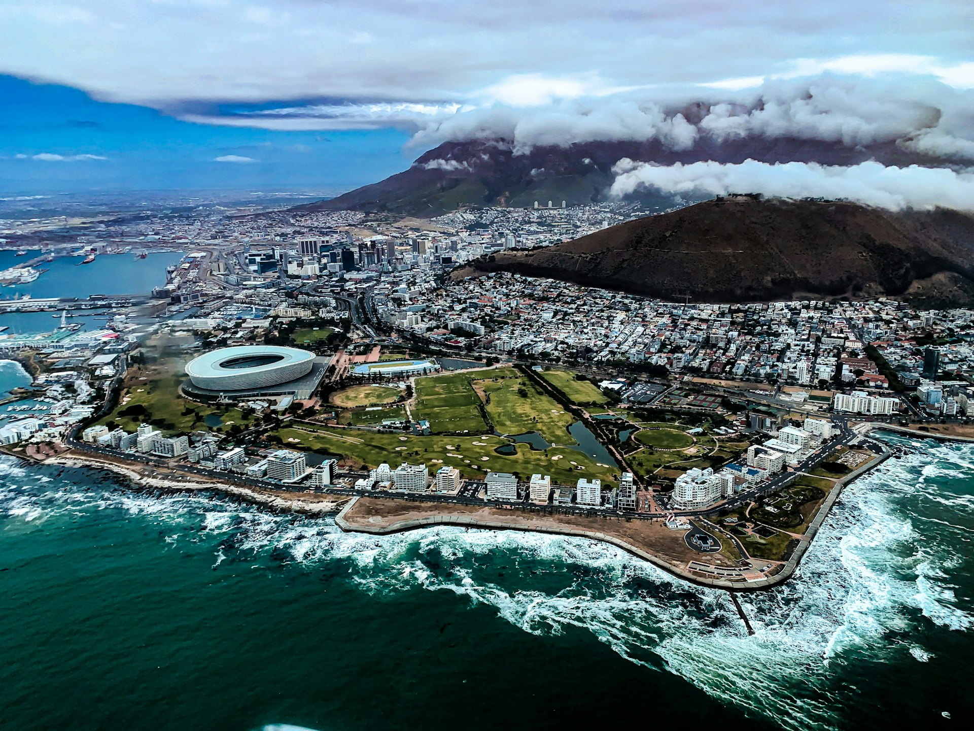 Aerial view of the V&A Waterfront